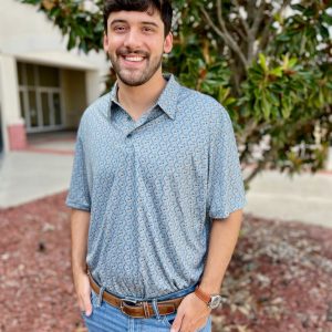 Bucks and Bourbon Performance Polo - Grey