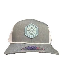 Fish Patch Hat  - Blue/Grey/White
