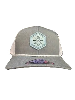 Fish Patch Hat  - Blue/Grey/White
