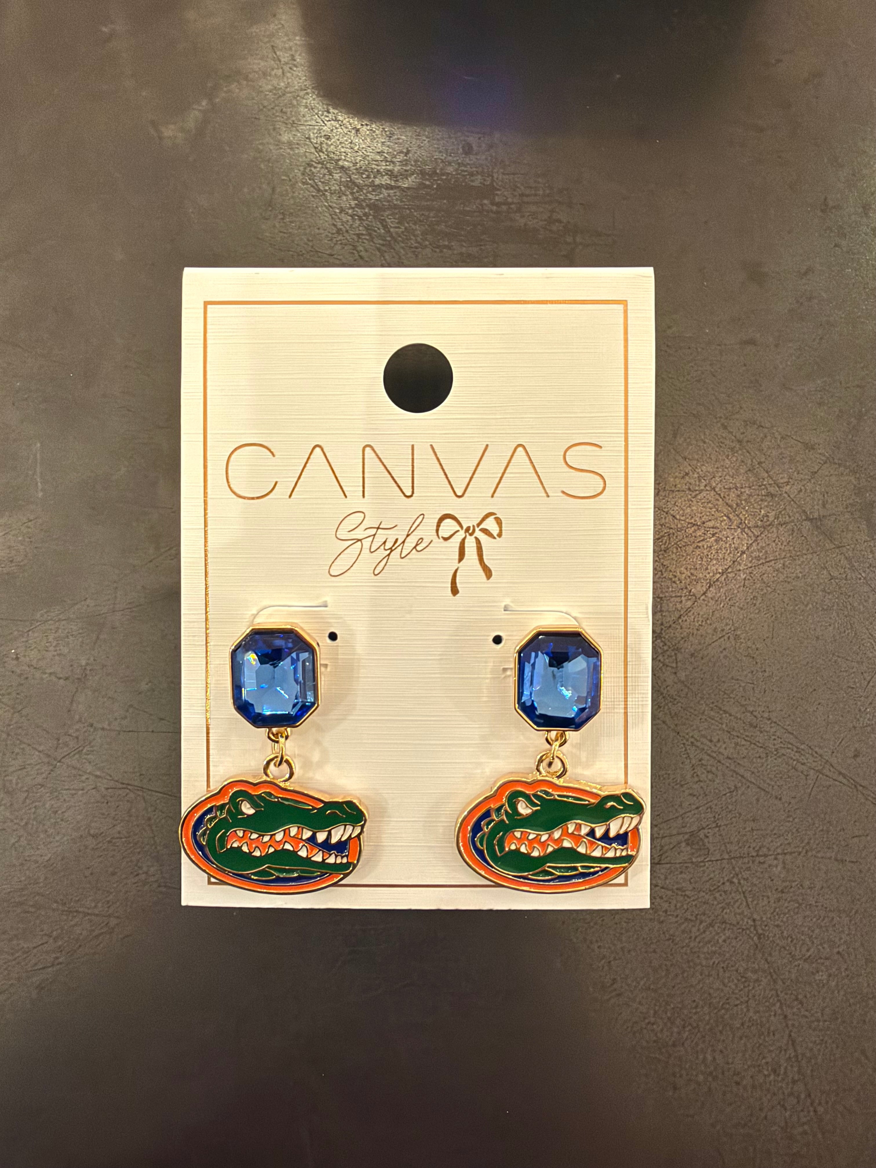 Florida Gators Crystal Drop Earrings