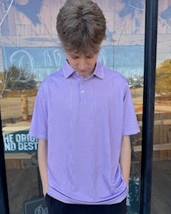 Walker Performance Polo- Wharf Purple & Wine