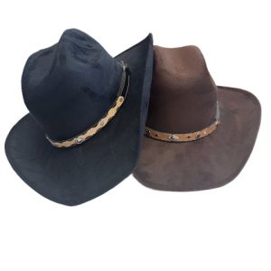 Kids Unisex Suede Cowboy Hat