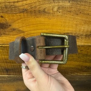 Branson Distressed Brown Belt 1.5" Casual