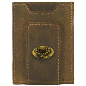 VINTAGE TAN FRONT POCKET WALLET - BRASS BUCK