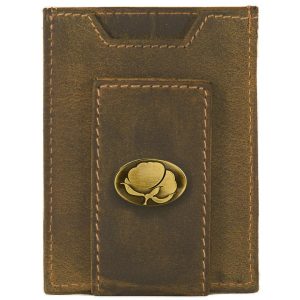 VINTAGE TAN FRONT POCKET WALLET - BRASS COTTON