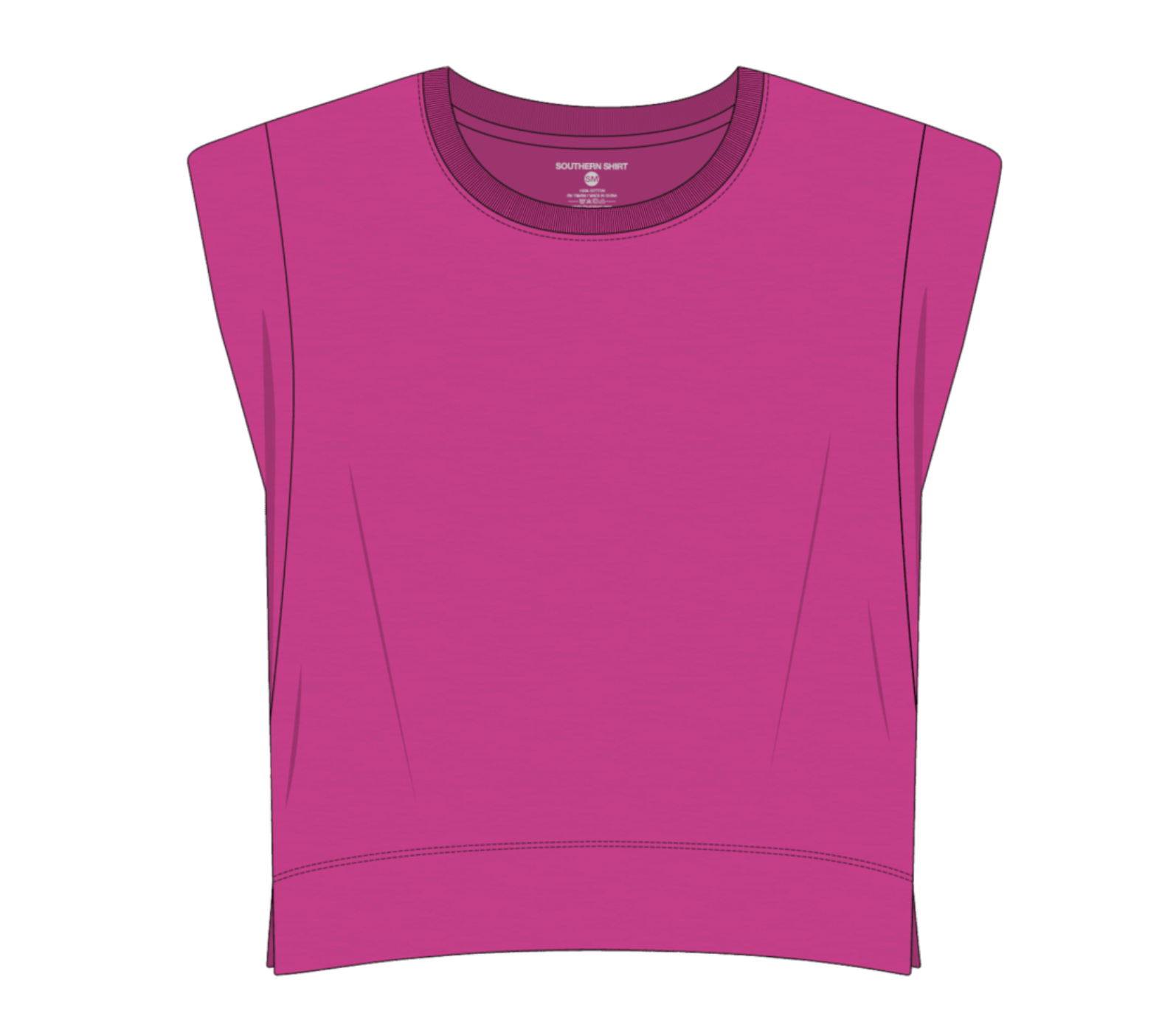 Daydream Slub Tank - Vivid Rose