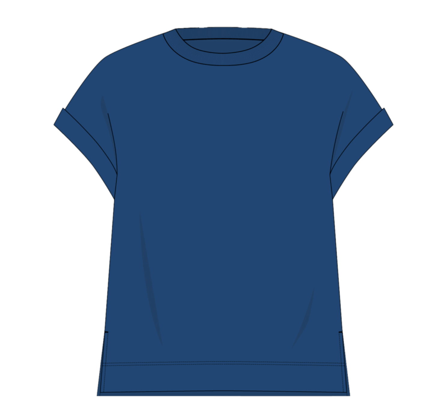 Off Duty Cuff Top - Set Sail