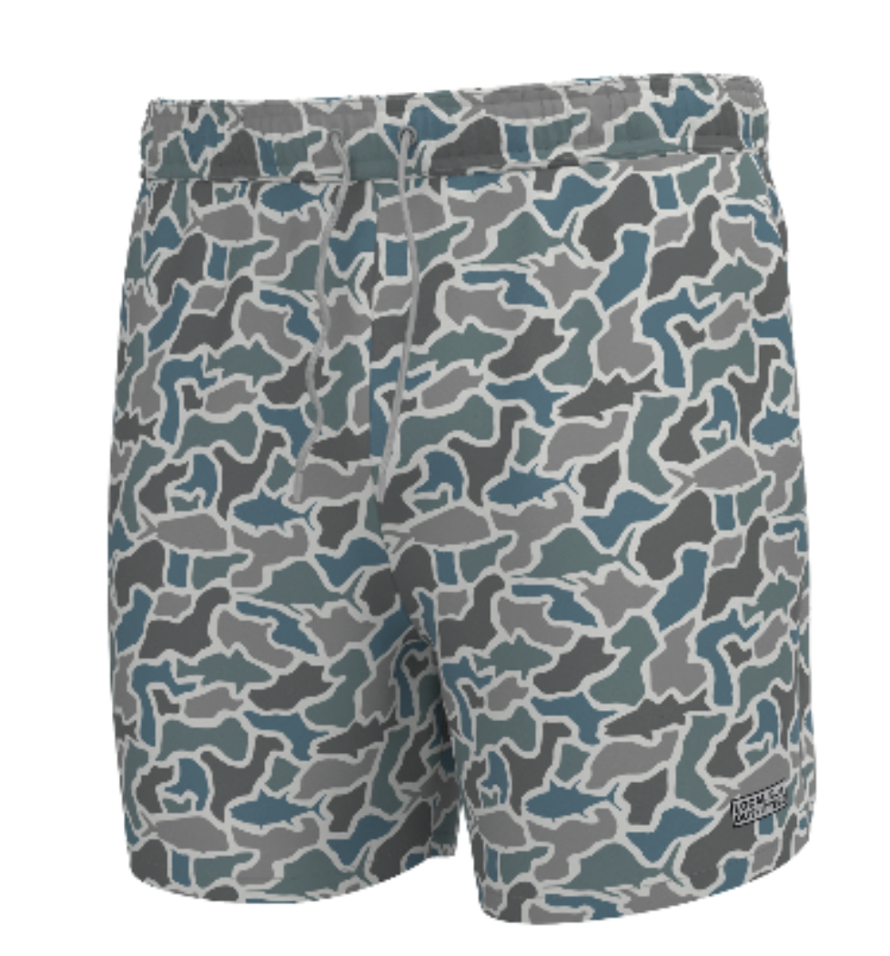 Bayview Swim Trunk - Fish Camo