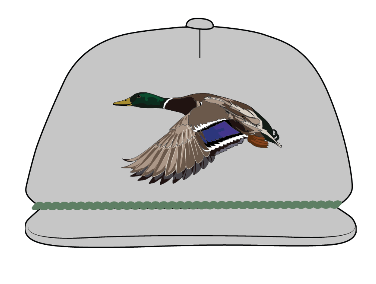 Mr. Mallard LP Rope Hat - Cool Grey