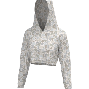 LG Velvet Fleece Cropped Hoodie - FC Saltwater