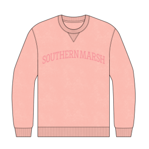 Youth Varsity Vintage Crew Sweatshirt - Camelia