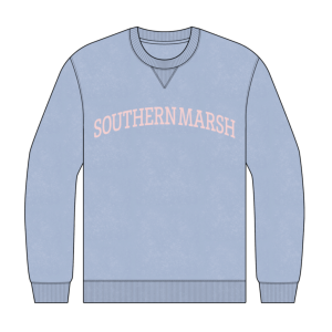 Varsity Vintage Crew Sweatshirt - Lilac