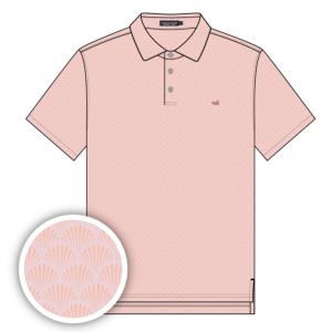 Flyline Performance Polo - Shell Shock - Camelia