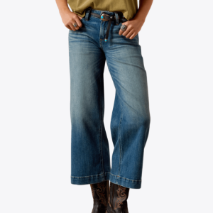 Perfect Rise Jazmine Wide Leg Crop Jeans - Albuquerque
