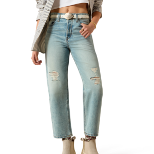 Ultra High Rise Tomboy Relaxed Straight Leg Jeans - Saratoga