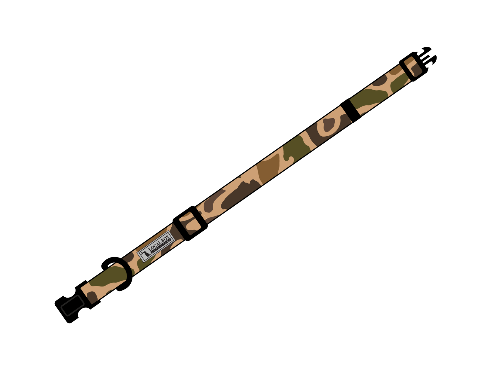 Original Dog Collar - Old School Camo
