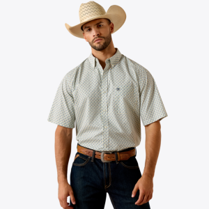 Pall Classic Fit Shirt - White Geo Print