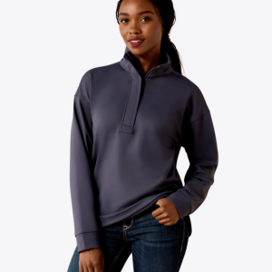 Breeze Logo 1/2 Zip Sweatshirt - Ombre Blue