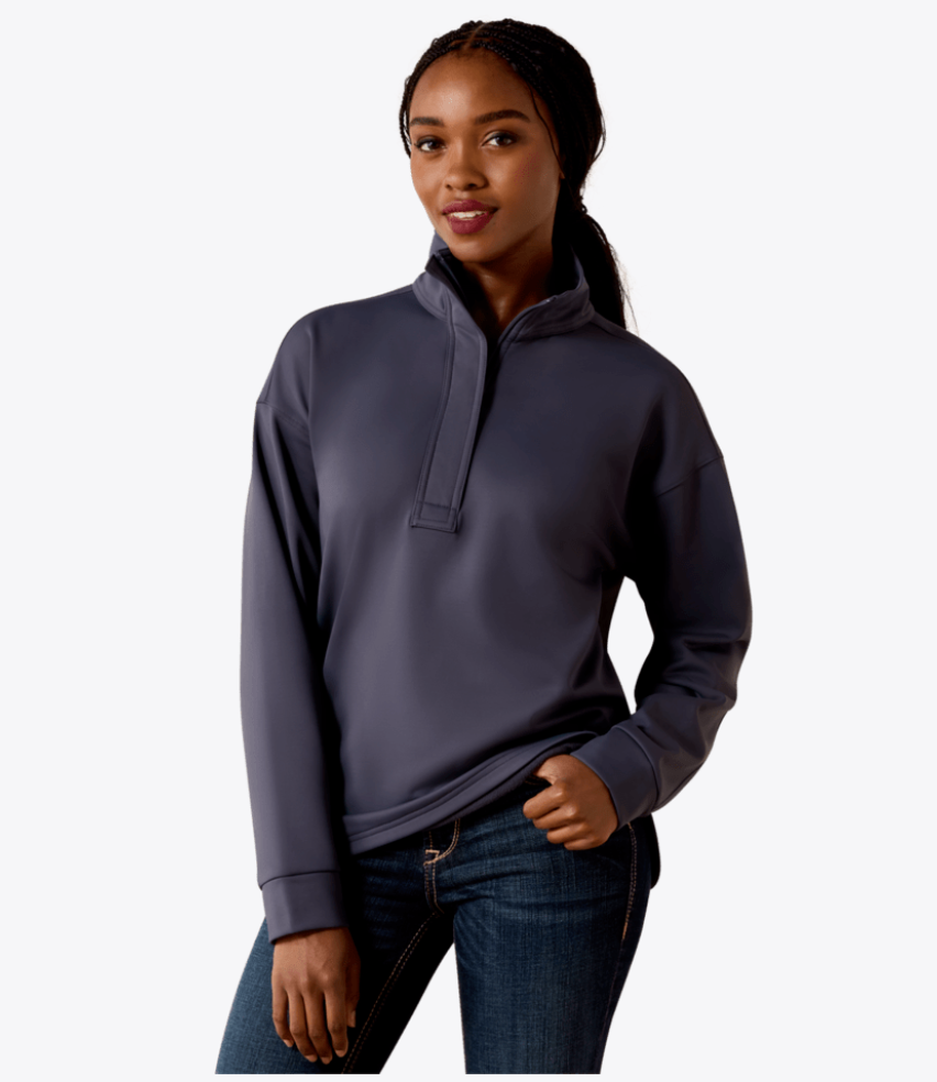 Breeze Logo 1/2 Zip Sweatshirt - Ombre Blue