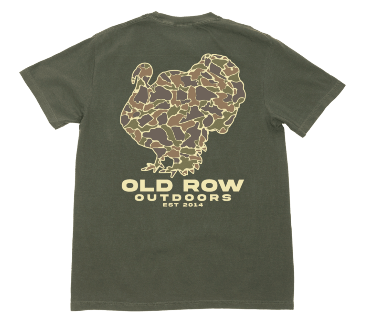 Camo Turkey Pocket Tee - Moss