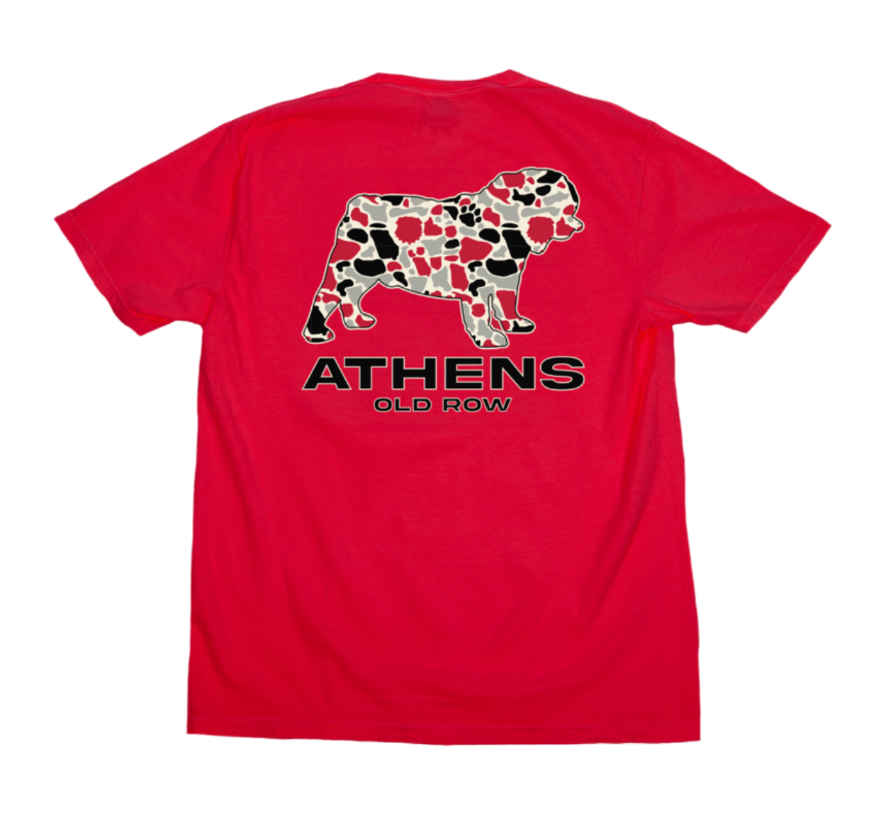 Athens Dog Camo Pocket Tee - Red