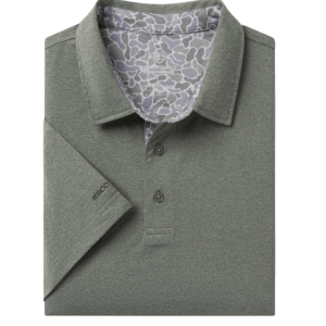 Grayton Heather Polo - Gunstock