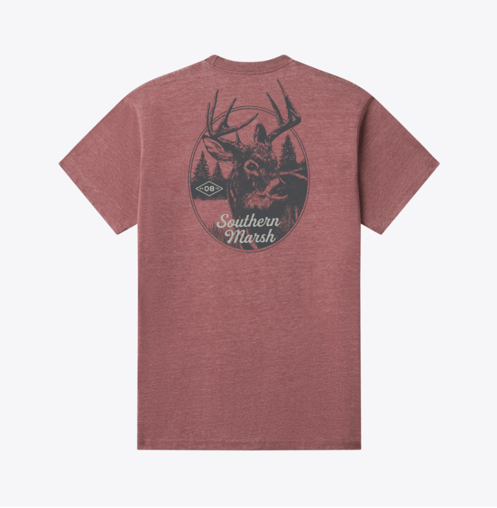 Youth SEAWASH Tee - Whitetail- Crimson
