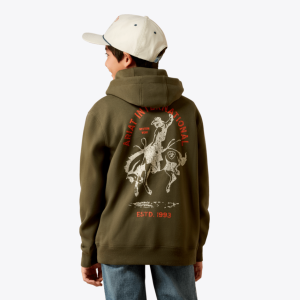 Youth Ariat International Rodeo Hoodie - Grape Leaf