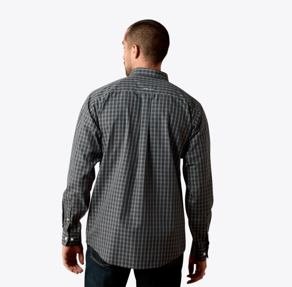 Wrinkle Free Barbary Classic Fit Shirt - Black Small Plaid - Image 2