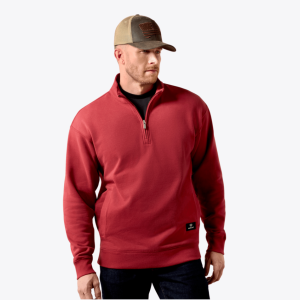 Core 1/4 Zip Sweatshirt - Brick Red