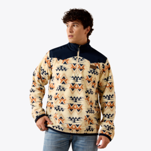 Basis Fleece Pullover - Oxford Tan Arrows