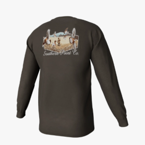 Youth Covey Rise Long Sleeve Pocket Tee - Gunstock