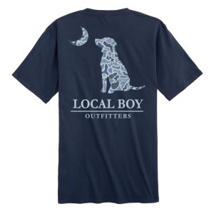 Distressed LCF Cobalt Dog & Moon Camo Tee