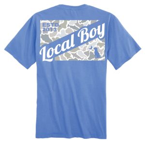 Camo Flag Saltwater T-Shirt - Marina