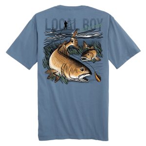 Redfish Hook SS Tee - Slate
