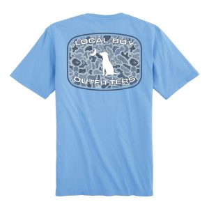 Youth Distressed LCF Cobalt Patch SS Tee - Washed Denim