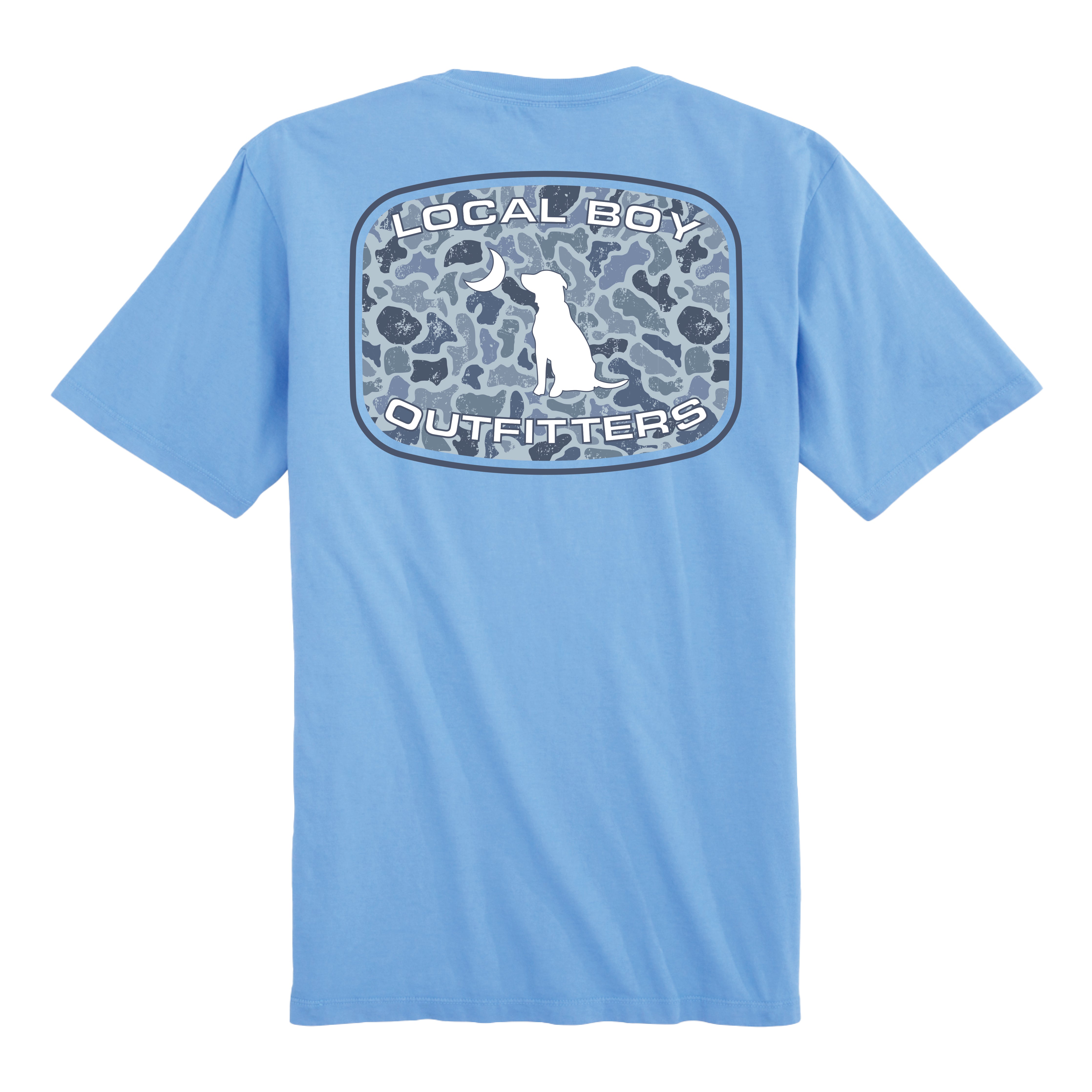 Youth Distressed LCF Cobalt Patch SS Tee - Washed Denim