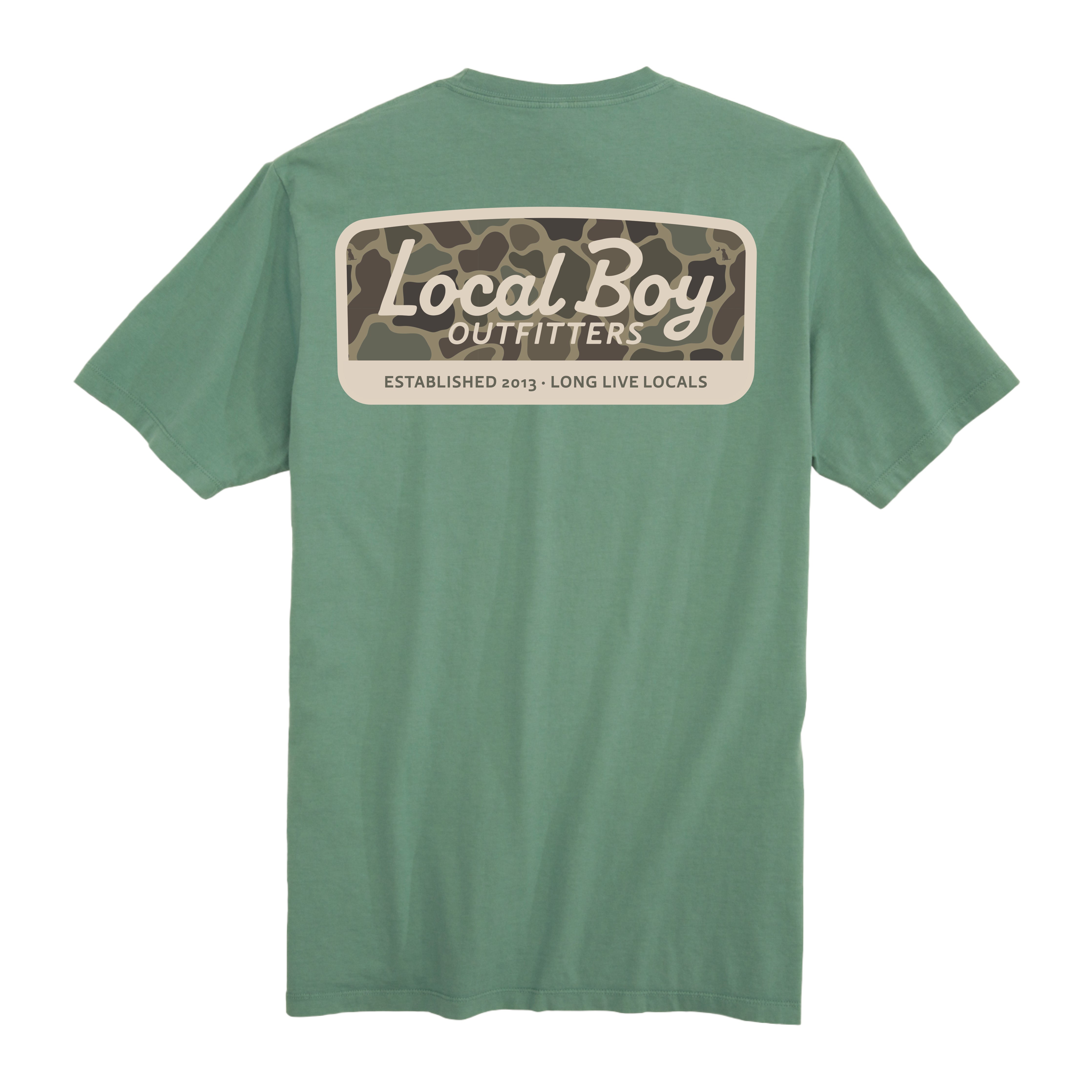 Toddler Brush Camo Mark SS Tee - Light Green