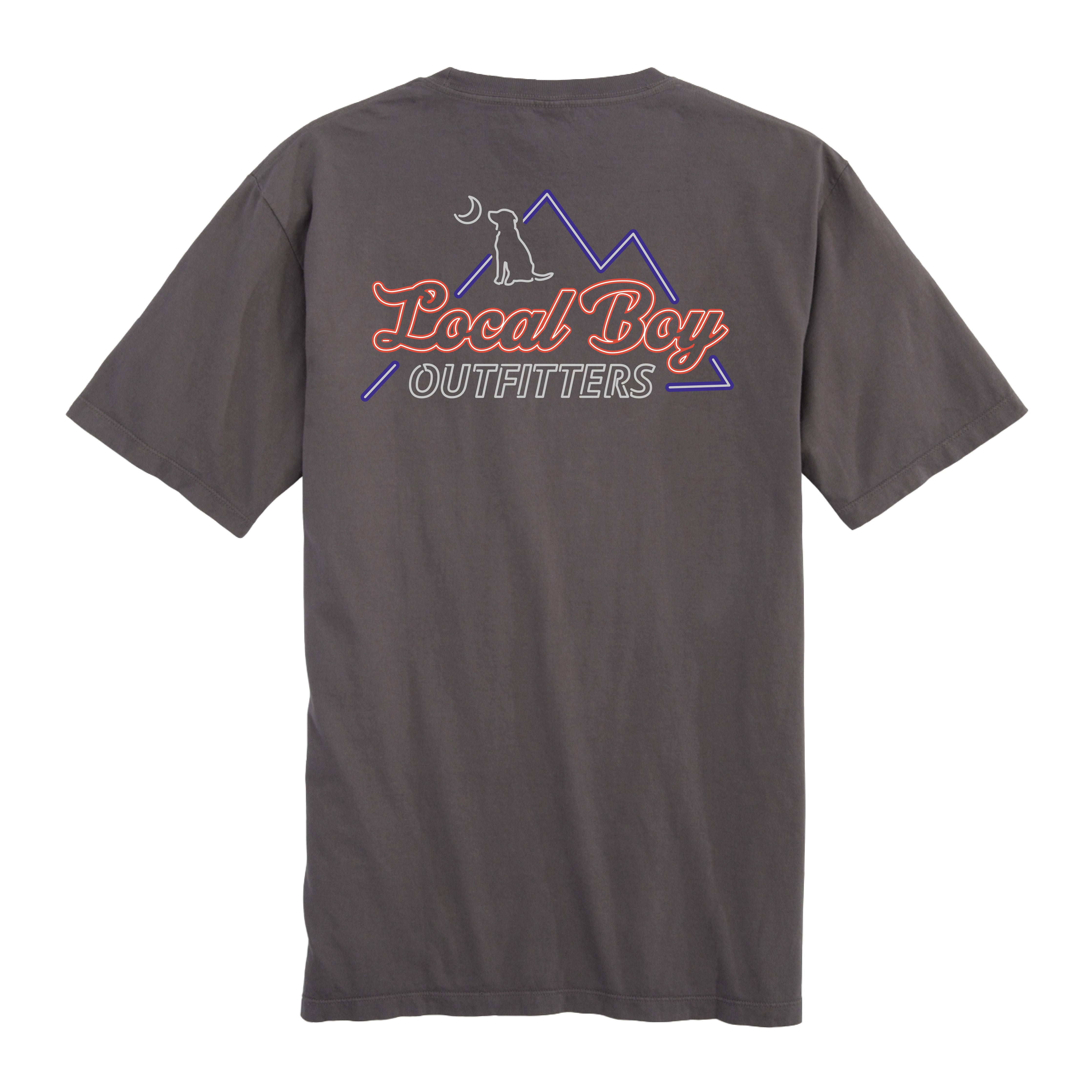 Neon Mountain SS Tee - Grey