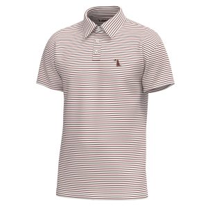 Edisto Polo - Mahogany & White