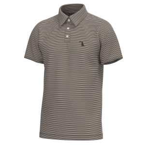 Surfside Polo - Dark Tan, Espresso & White