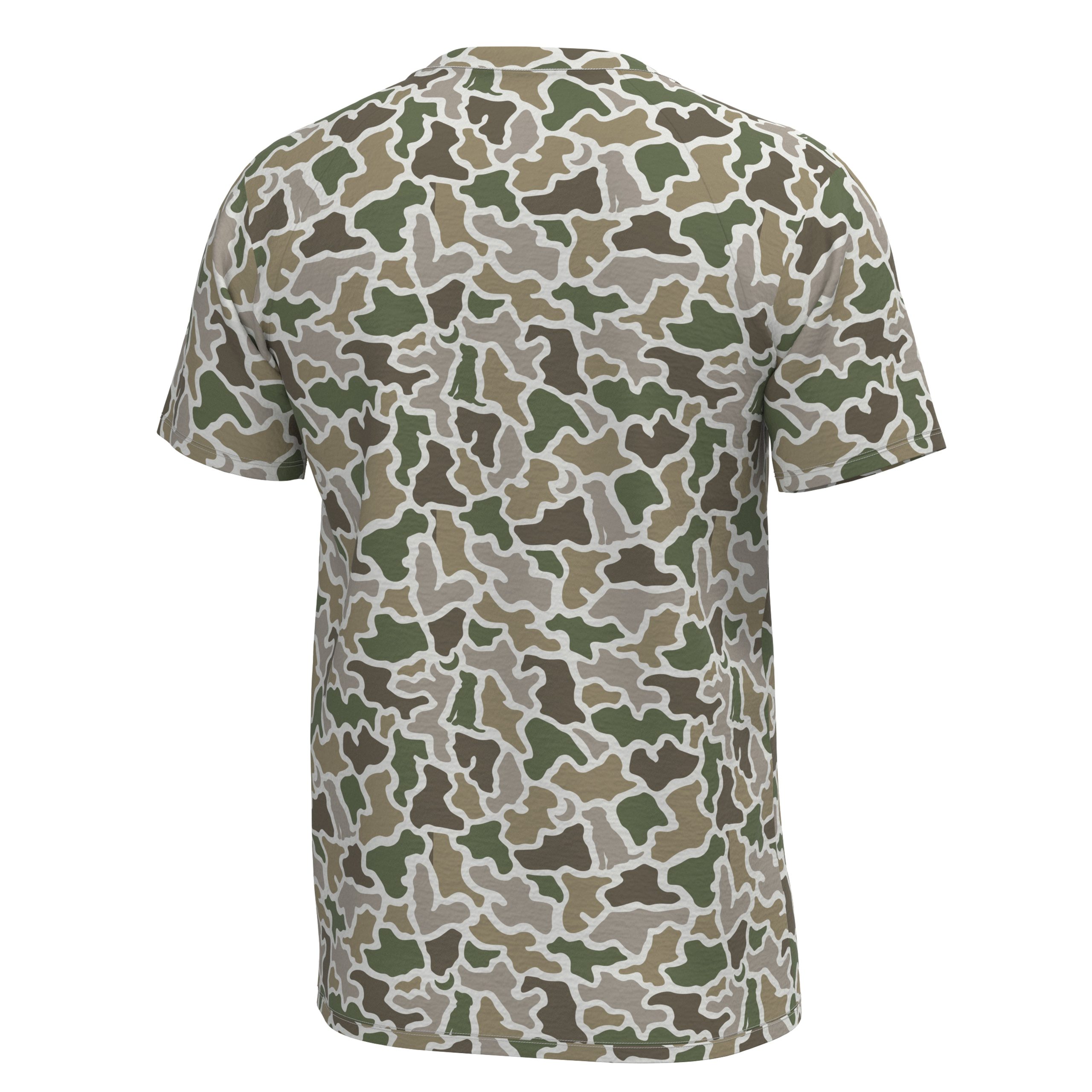 Youth S/S Heather Blend Crew - Dog & Moon Camo - Image 2