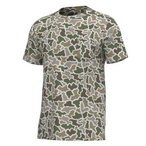 Toddler S/S Heather Blend Crew - Dog & Moon Camo