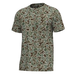 Youth S/S Heather Blend Crew - Localflage Forest