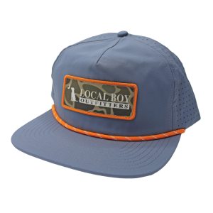 Brush Logo Patch Perforated LP Rope Hat - Light Slate