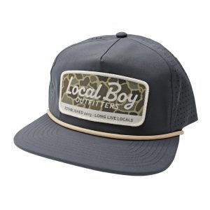 Brush Camo Mark Perforated LP Rope Hat - Charcoal