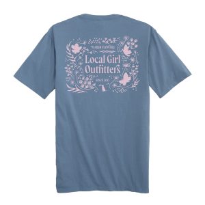 LG Marsh Flowers SS Tee - Slate