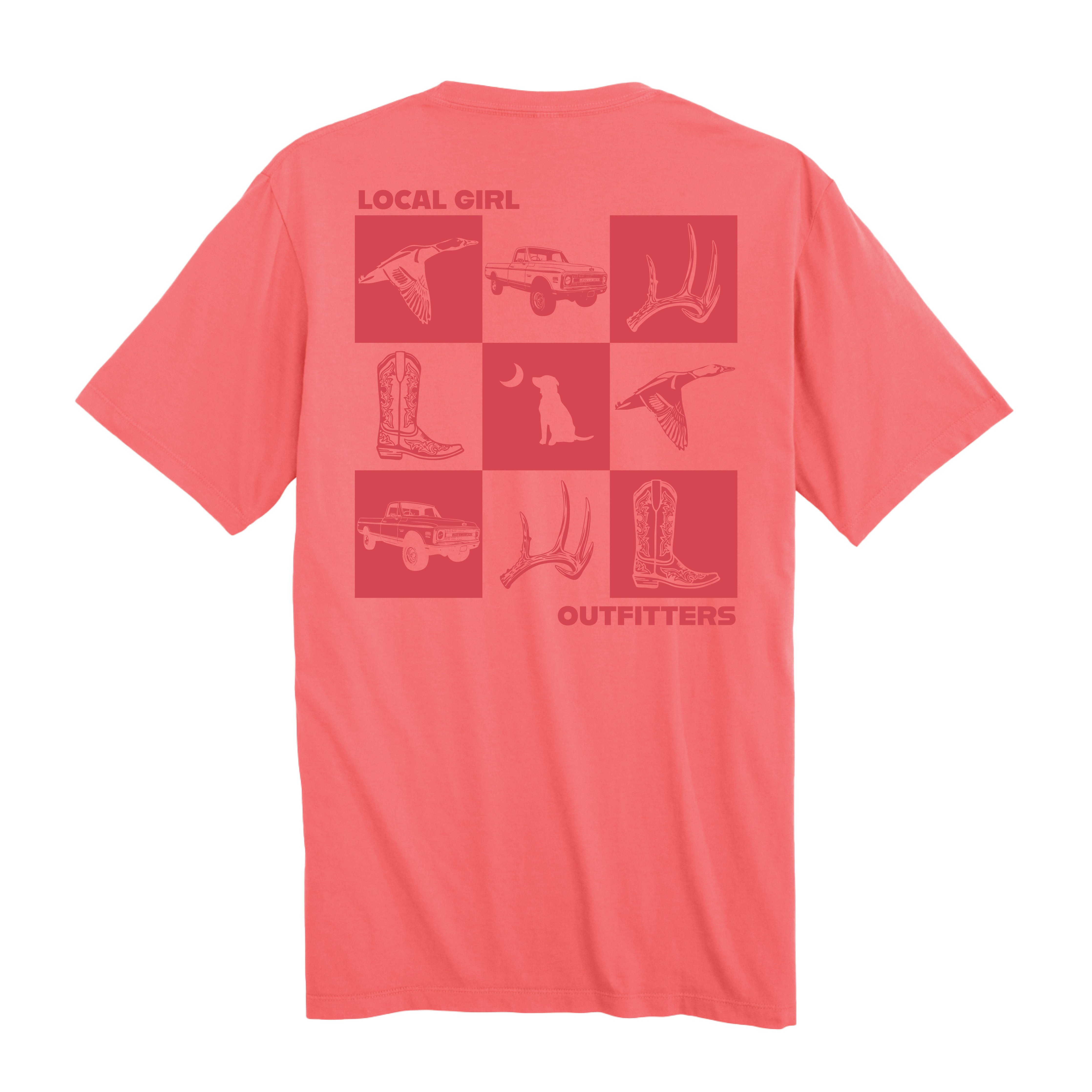 LG Youth Southern Moments SS Tee - Coral