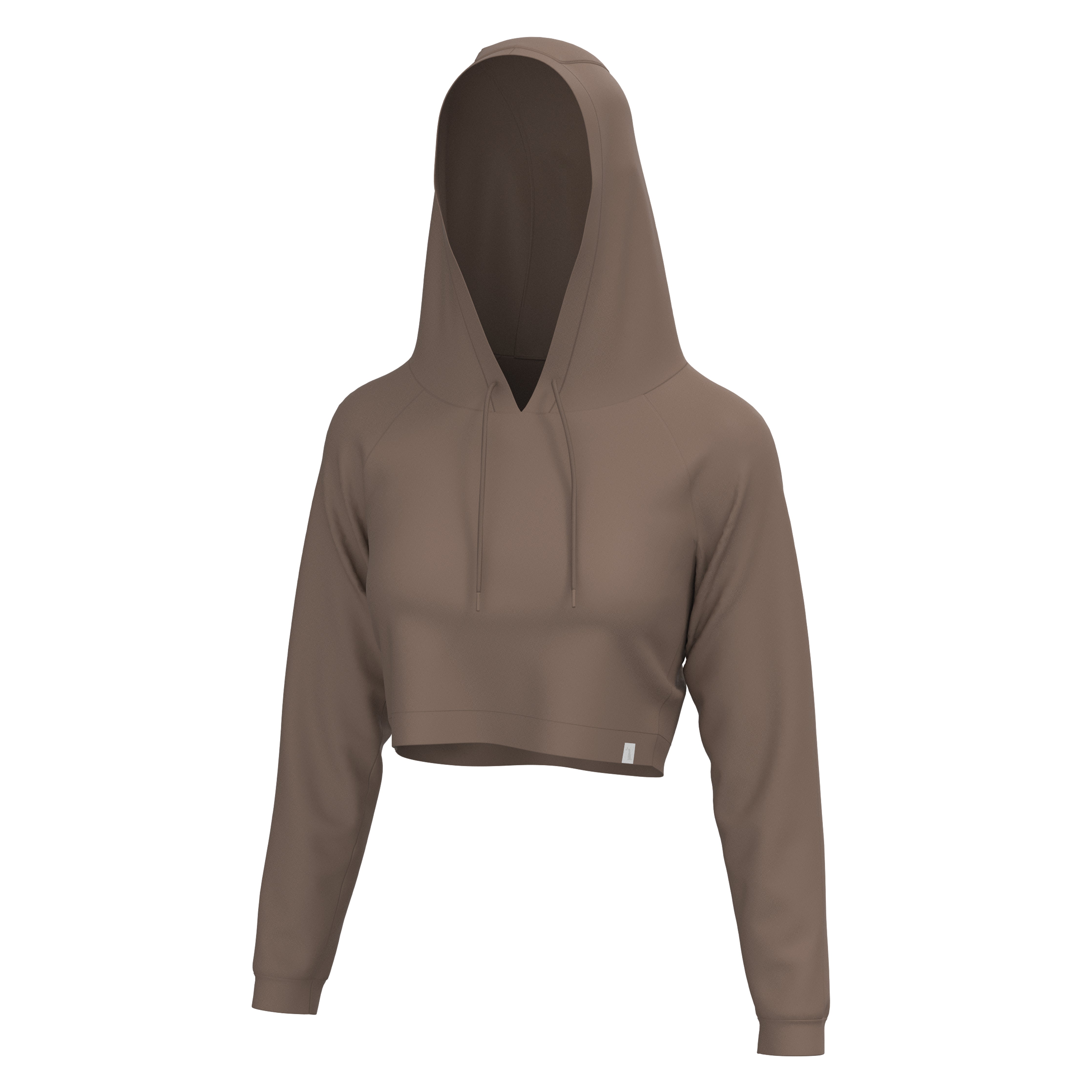 LG Velvet Fleece Cropped Hoodie - Cocoa