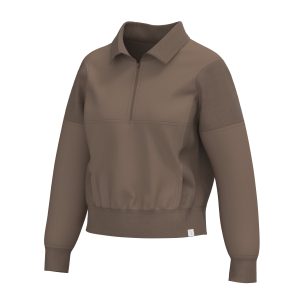 LG Velvet Fleece Quarter Zip - Cocoa